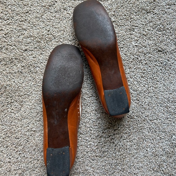 Vintage 50s/60s Leather Mary Jane Kitten Heels - Picture 5 of 6